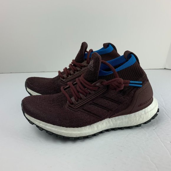 ADIDAS ULTRABOOST MID ALL TERRAIN KIDS MAROON - Picture 1 of 11